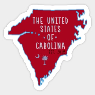 The United States of Carolina Sticker